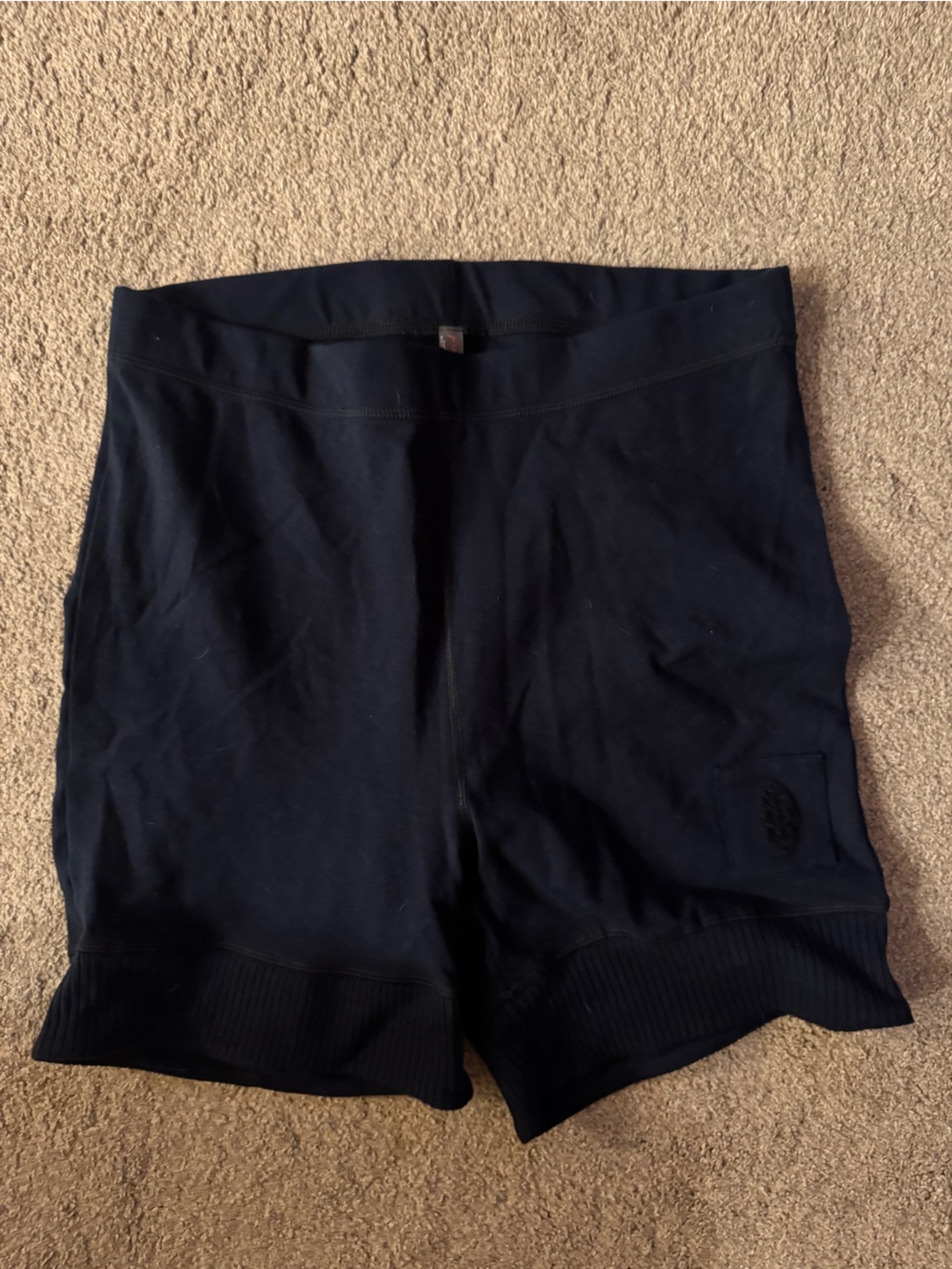 FP Movement by Free People navy blue High-Waist Bike Shorts
